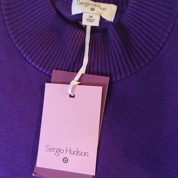 Sergio Hudson Sweater Purple Dress, Various Sizes-NWT - Picture 4 of 11